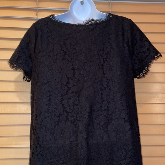 Joie Susina Black Scallop Lace Dress - Picture 10 of 12